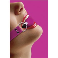 Кляп-шар на розовых ремешках Solid Ball Gag