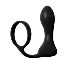 Вибромассажер простаты с эрекционным кольцом Ass-Gasm Pro Anal Fantasy - Pipedream, 11.4 см