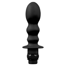 Чёрная насадка для душа HYDROBLAST 4INCH BUTTPLUG SHAPE DOUCHE для анальной стимуляции