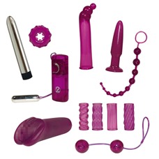 Фиолетовый эротический набор из 12 предметов Surprise Surprise Lovetoyset