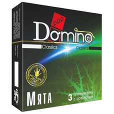 Ароматизированные презервативы Domino  Мята  - 3 шт.