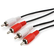Кабель Cablexpert аудио - 3 м 2xRCA / 2xRCA черный