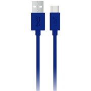 Кабель BoraSCO (37972) USB-C синий, 1 м, (упаковка zip lock)