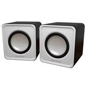 Акустическая система Perfeo Wave белый PF-128 ,2.0,2х3Вт,USB