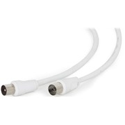 Кабель Lumax (DC1150) антенный удлинитель M-F, 5 м белый