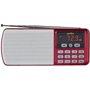 Радиоприемник Perfeo Егерь красный FM/MP питание USB или акб BL-5C