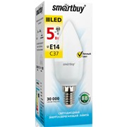 Светодиодная лампа Smartbuy SBL-C37-05-30K-E14 теплый свет