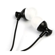 Наушники Qumann QSE-01 Simple черно-белые вкладыши вакуумные с микрофоном