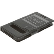 Чехол Book-case 5.3-5.5", черный тех. упаковка (с окном, и силиконовой вставкой для телефонов)
