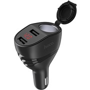 Авто З/У Hoco Z34, 2 USB, 3.1A, display, черный