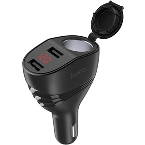 Авто З/У Hoco Z34, 2 USB, 3.1A, display, черный