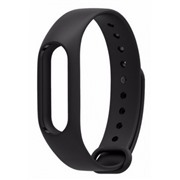 Ремешок BoraSCO для Xiaomi Mi Band 3/4 черный силиконовый