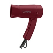 Фен LUMME LU-1040 красный гранат 1200 Вт, 2 режима,складная ручка