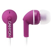 Наушники Canyon CNS-CEP03 purple* вкладыши вакуумные с микрофоном