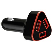 Авто З/У Ginzzu (GA-4324UB) 4.8A, 3 USB черный