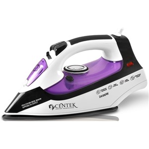 Утюг CENTEK CT-2338 фиолетовый (повр.упак.) 2600Вт,350мл,керам.,капля-стоп,антинак.,самоочист.