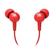 Наушники JBL C100si Red вкладыши вакуумные с микрофоном