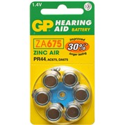 Батарейка GP ZA675FRA-ED6 BL6 (6/60) для слуховых аппаратов