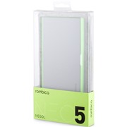 Аккумулятор внешний Rombica NEO NS50L, 5000 мАч Soft-touch,зеленый, чехол