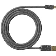 Кабель DF aMetal-01 micro USB (black) 1 м, 1.8A (металлическая оплетка)