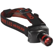 Фонарь Smartbuy светодиодный налобный SBF-51-K 3Вт CREE XP--E / с оптическим зумом / 3AAA /черный