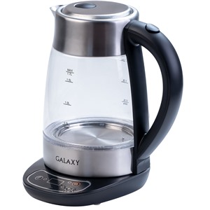 Чайник GALAXY GL 0590 2200Вт, 1.7л, стекло, дисплей,светодиод. подсветка