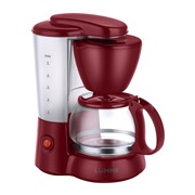 Кофеварка LUMME LU-1603 бордовый гранат 550 Вт, 4-6 чашек