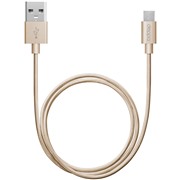 Кабель Deppa (72191) micro USB золото, 1.2 м, алюминий/нейлон