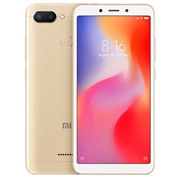 Сотовый телефон XIAOMI Redmi 6 4Gb RAM 64Gb Gold LTE 5,45"HD+1440*720,4/64Gb,12-5Mp+5Mp,Fingerprint
