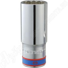 Головка торцевая глубокая двенадцатигранная 1/2", 16 мм, KING TONY, 423016M
