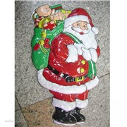 Панно Дед Мороз с подарками А048 пластик