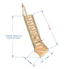 №2.2.0. Лестница с поворотом на 90 градусов, с забежными ступенями и ступенями "утиный шаг"