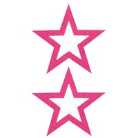 Shots Toys Nipple Sticker Open Stars, розовые
Пэстисы в форме звездочек, с отверстиями для сосков