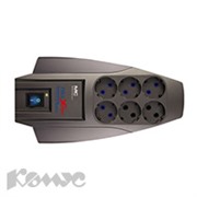 Сетевой фильтр PILOT X-Pro (6-4упр./1,8м/10А/650Дж/темно-серый)