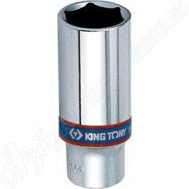 Головка торцевая глубокая шестигранная 3/8", 8 мм, KING TONY, 323508M