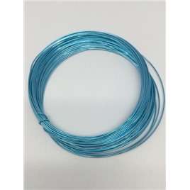 Проволока цветная алюминиевая 100% цвет: голубой лед (ice blue) 1мм 10м