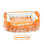 Лежак (Zoo-M) "YETI Orange" Колыбель №2 с ручкой и подушкой  (56*42*17)