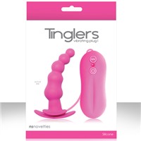 NS Novelties Tinglers Plug I, розовый
Изогнутая вибропробка с ограничителем