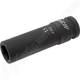 Головка торцевая ударная глубокая шестигранная 1/2", 15 мм, JTC, JTC-448215