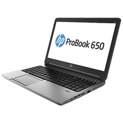 Ноутбук HP ProBook 650 G1 15.6" (1920x1080 (матовый)) /Intel Core i5 4200M(2.5Ghz)/4096Mb/128SSDGb/DVDrw/Int:Intel HD4600 /Cam/BT/WiFi/55WHr/war 1y/2.32kg/silver/black metal/W7Pro + W8Pro key (H5G80EA#ACB)