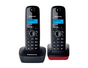 Радиотелефон Dect Panasonic KX-TG1612RU3 темно-серый/красный, АОН