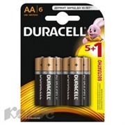 Батарея DURACELL АА/LR6-6BL BASIC 5шт+1 бесплатно бл/6