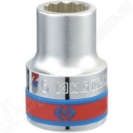 Головка торцевая стандартная двенадцатигранная 3/4", 11/16", дюймовая, KING TONY, 633022S