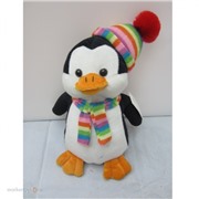 Пингвин в шапке с шарфом 25 см. 09334
