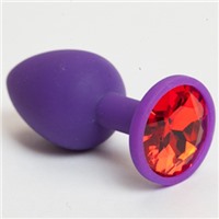Luxurious Tail Анальная пробка, фиолетовая 
С красным кристаллом