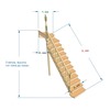 №2.1.1.11. Лестница с поворотом на 90 градусов, с забежными и прямыми ступенями
