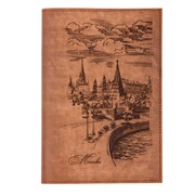 Ежедневник большой Москва в кож.облож. недатир. (коричн.)