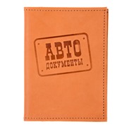 Обложка на автодокументы (св.коричн.)