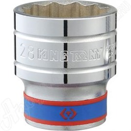 Головка торцевая стандартная двенадцатигранная 1/2", 28 мм, KING TONY, 433028M