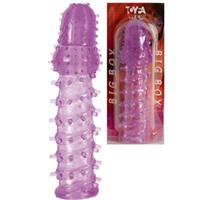 Toyfa насадка, 8 см, фиолетовая
Спиралевидный рельеф, пупырышки разного размера